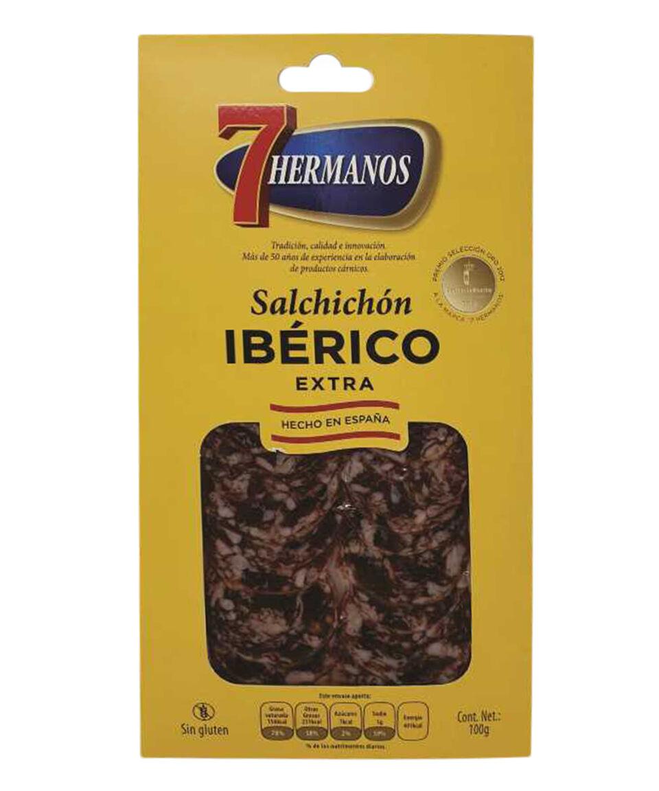 7 Hermanos Salchichón Ibérico Extra 100 g