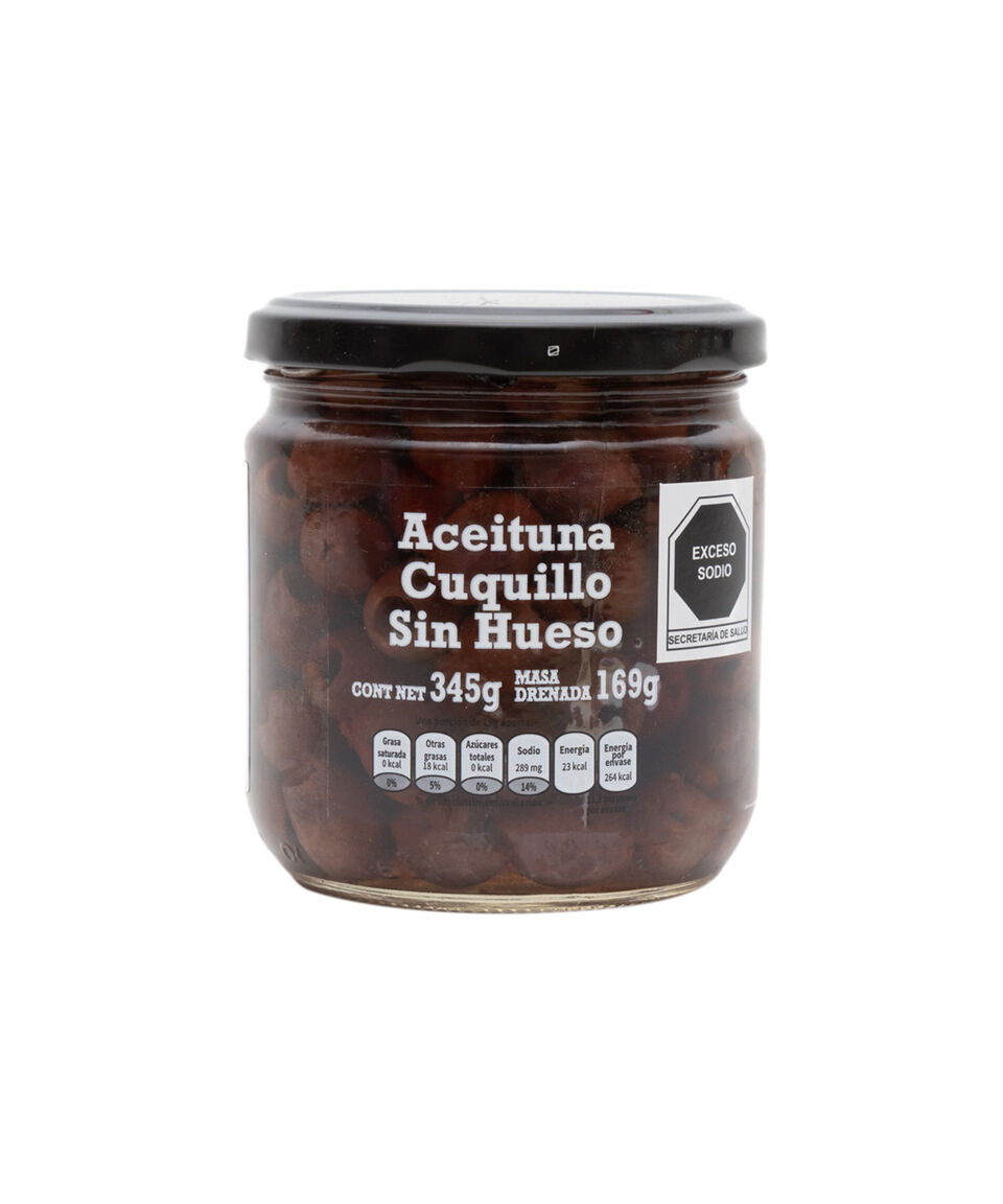 Alimentos El Dorado ACEITUNA CUQUILLO S HUESO NATURAL 345GR