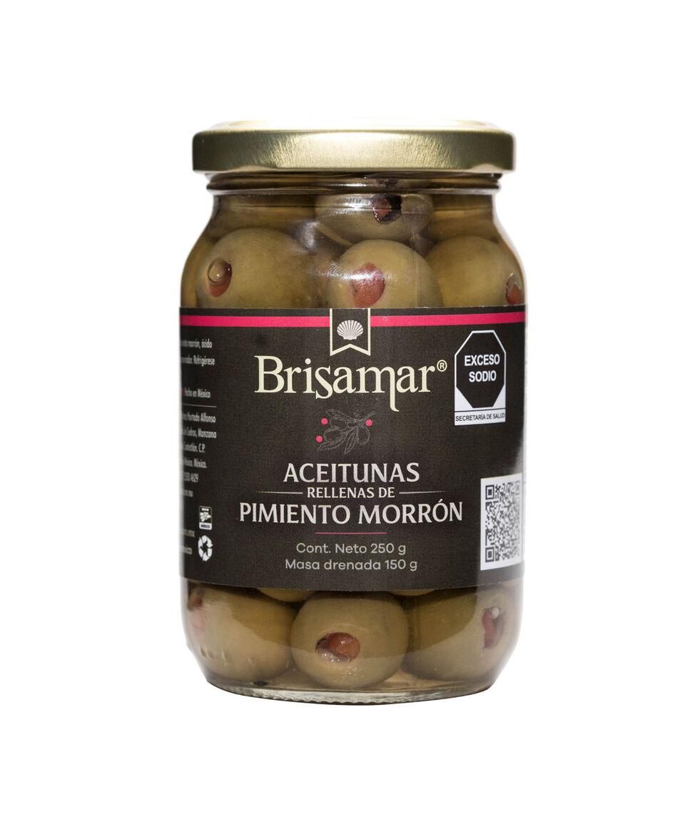 Brisamar Aceitunas Rellenas de Pimiento Morrón 250 g