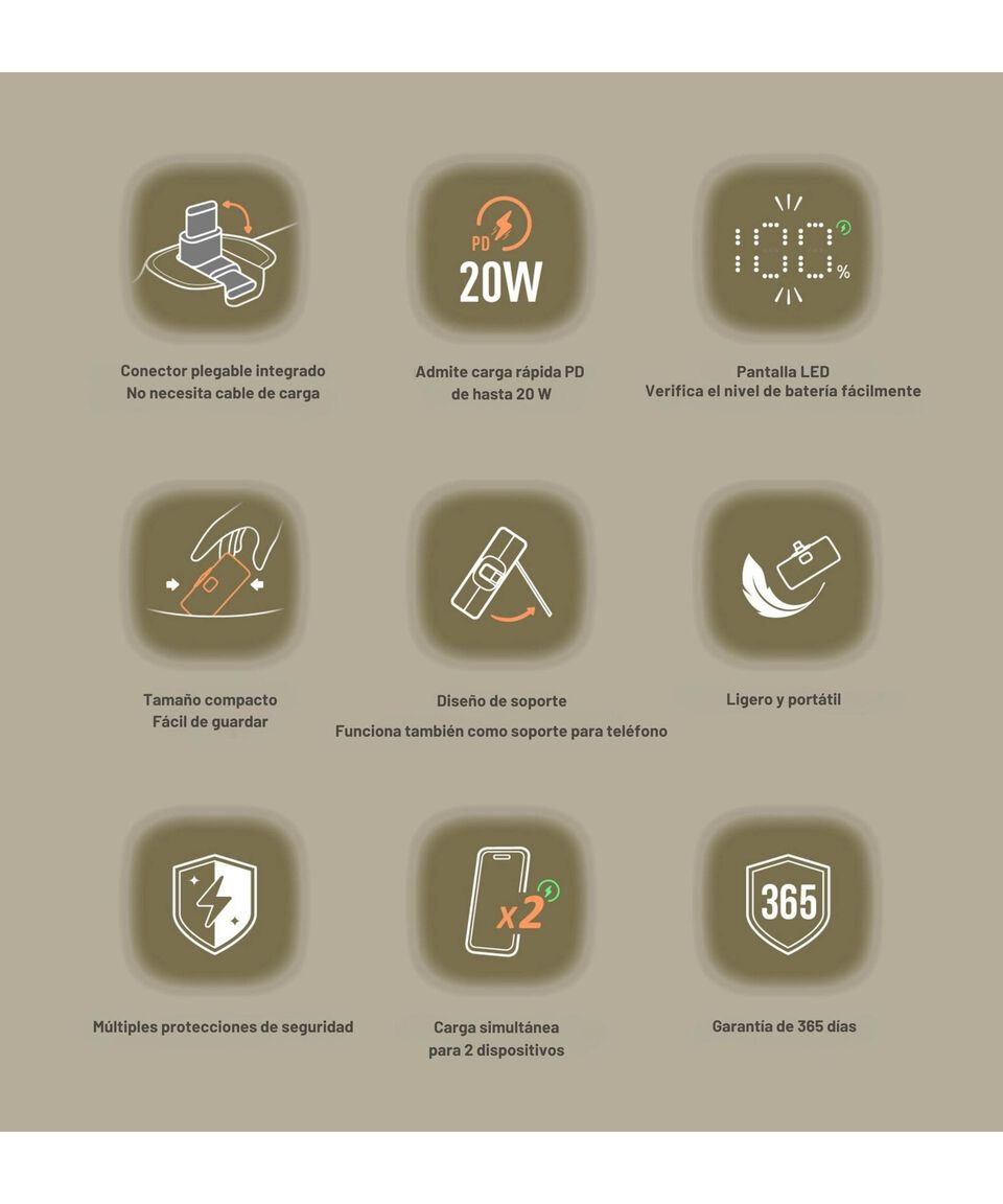 Adam Elements Batería Plegable F5C