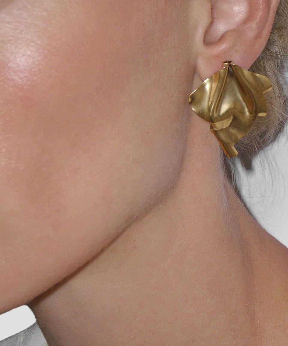 Adolfo Dominguez Aretes Ondulados Mujer