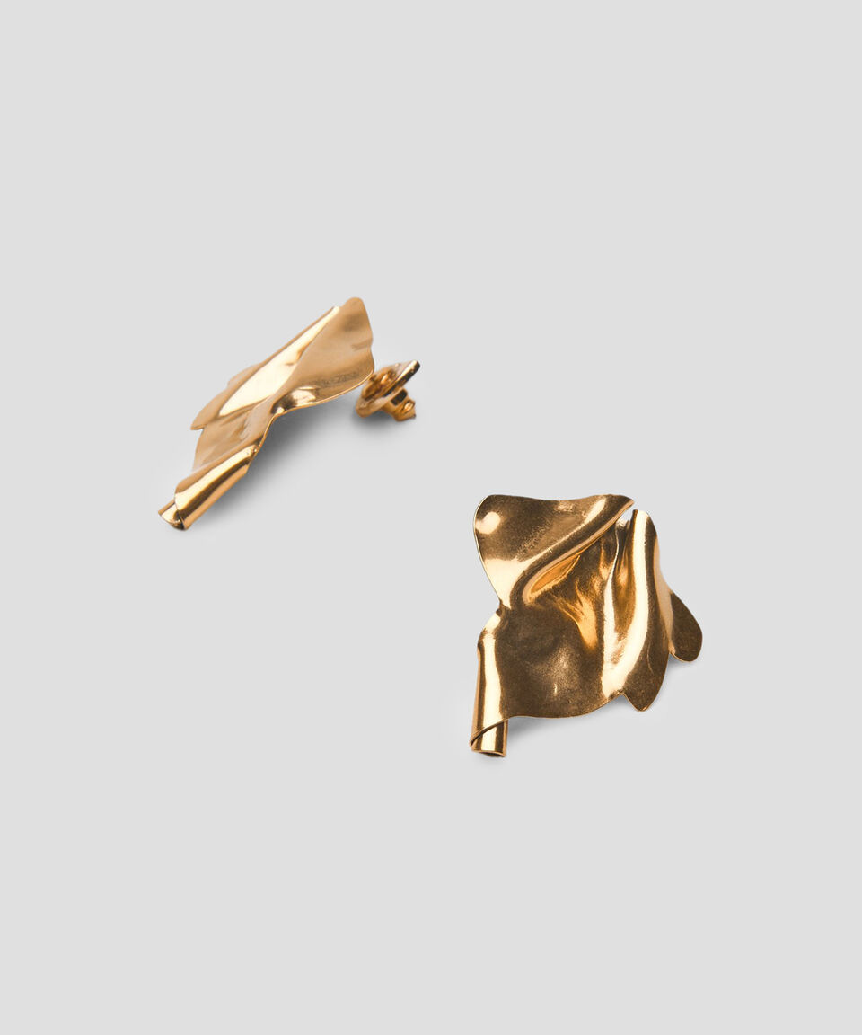 Adolfo Dominguez Aretes Ondulados Mujer