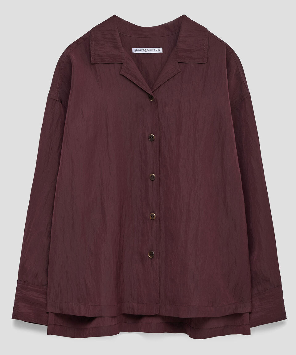 Adolfo Dominguez Camisa lisa manga larga Mujer