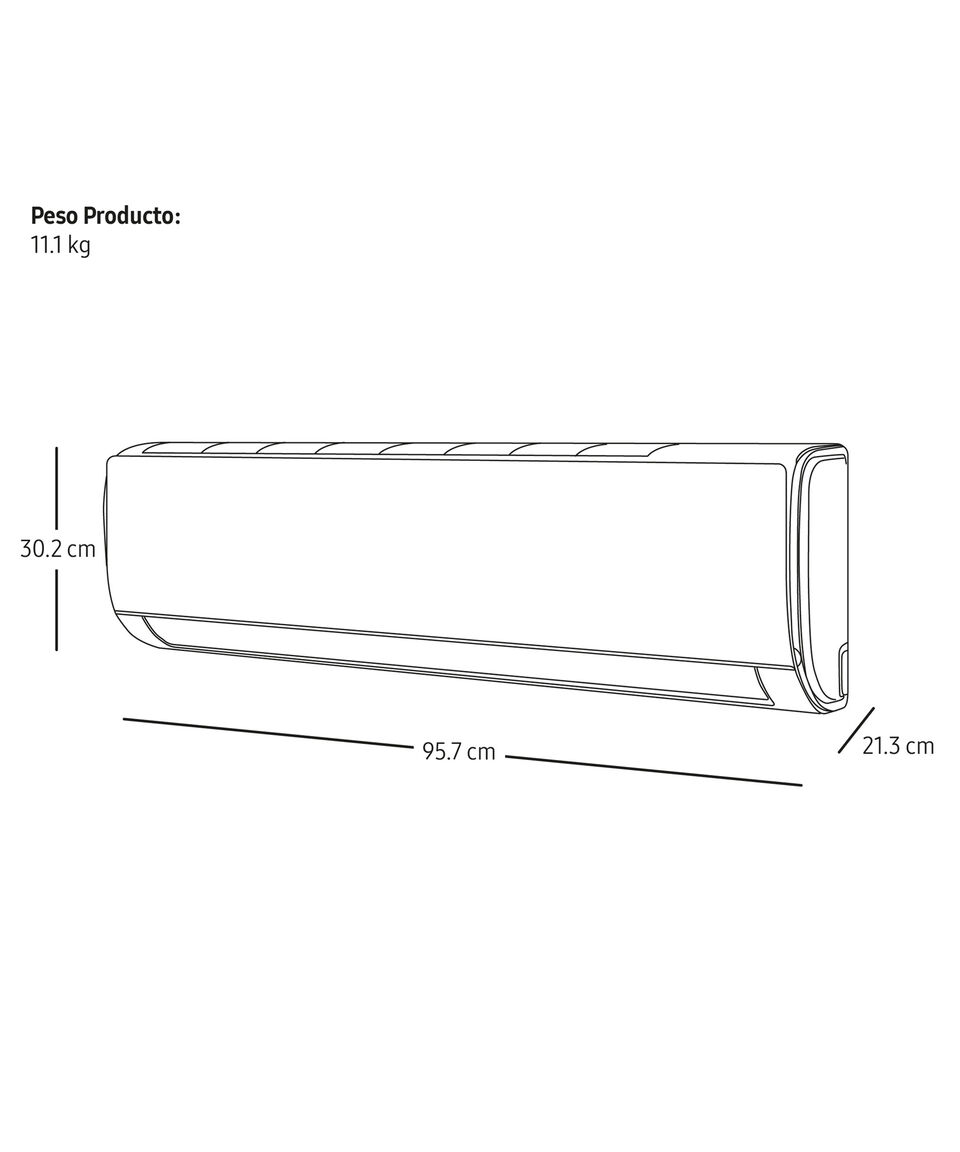 Samsung Aire Acondicionado Minisplit Advance 18 000 BTU's 1.5 Toneladas 220V Frío