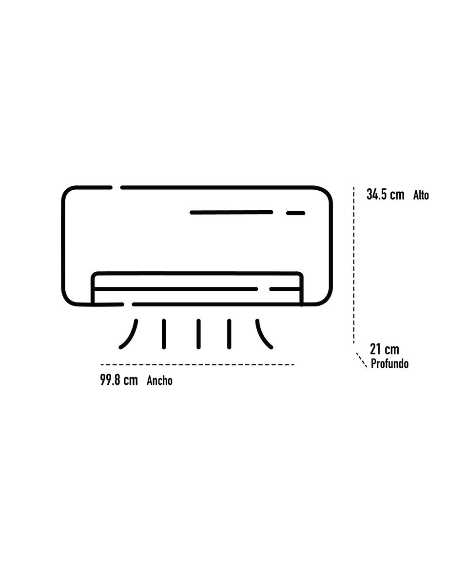 Lg Aire Acondicionado Minisplit ARTCOOL Inverter VR242HW 22 000 BTU X H 2 Toneladas 220 V Frío Y Calor