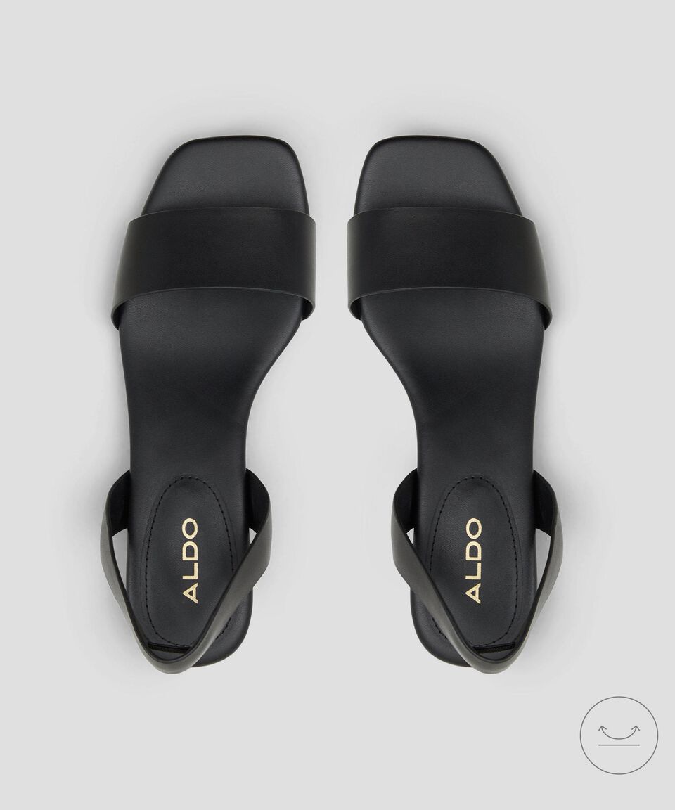 Aldo Sandalias De Tacón Bajo De Media Luna Mujer