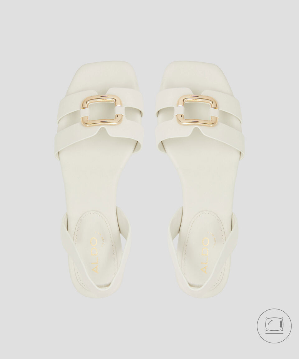 Aldo Sandalias De Tacón Bajo De Media Luna Mujer