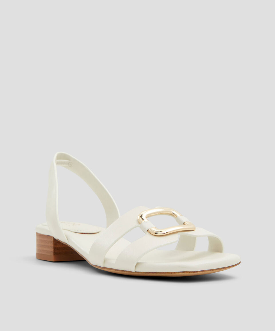 Aldo Sandalias De Tacón Bajo De Media Luna Mujer