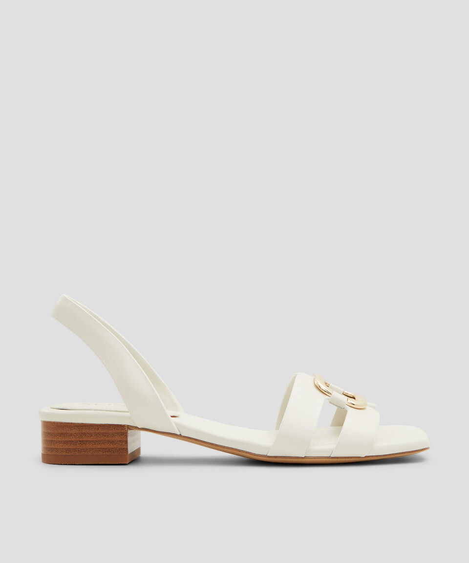 Aldo Sandalias de Tacón Bajo de Media Luna Mujer