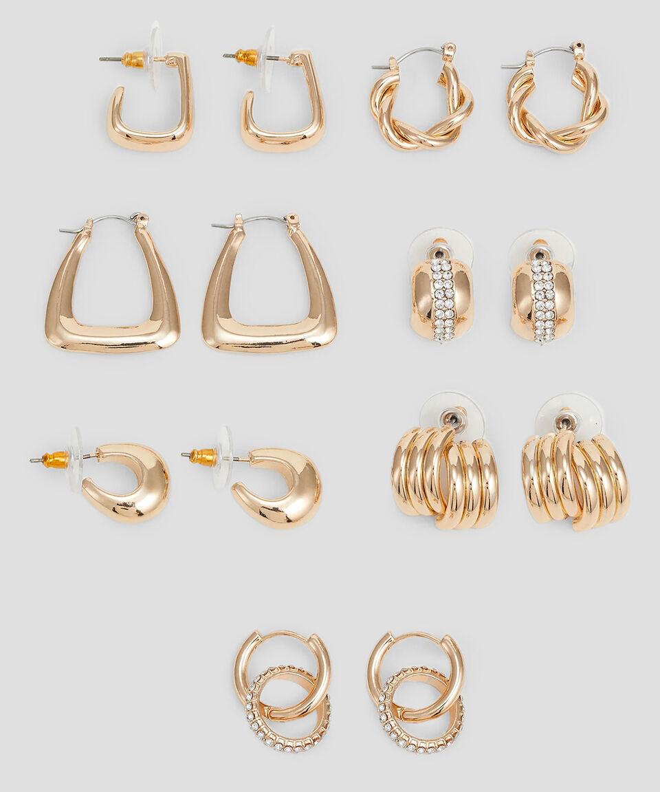 Aldo Set 7 Pares De Aretes Mujer