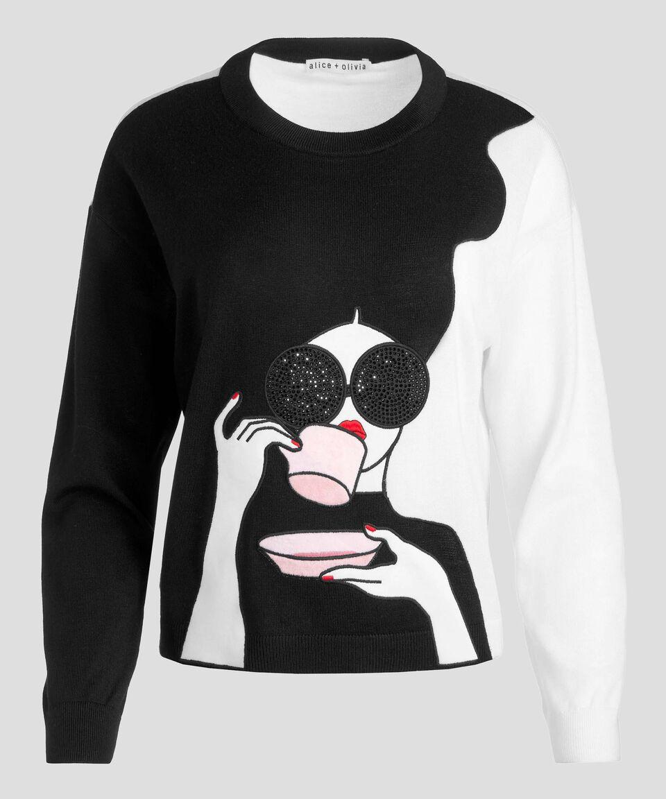 Alice And Olivia Suéter Cuello Redondo Mujer