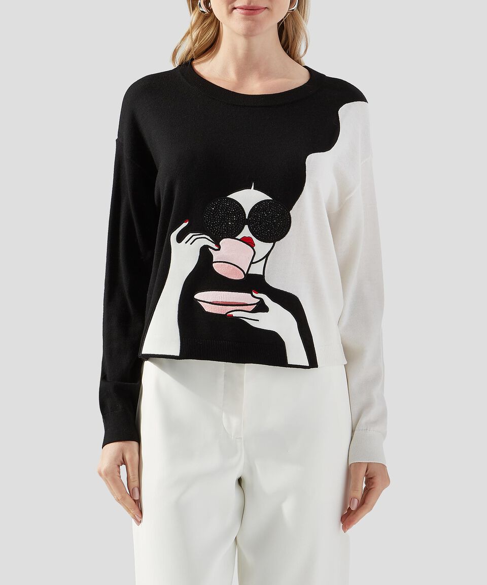 Alice and Olivia Suéter cuello redondo Mujer