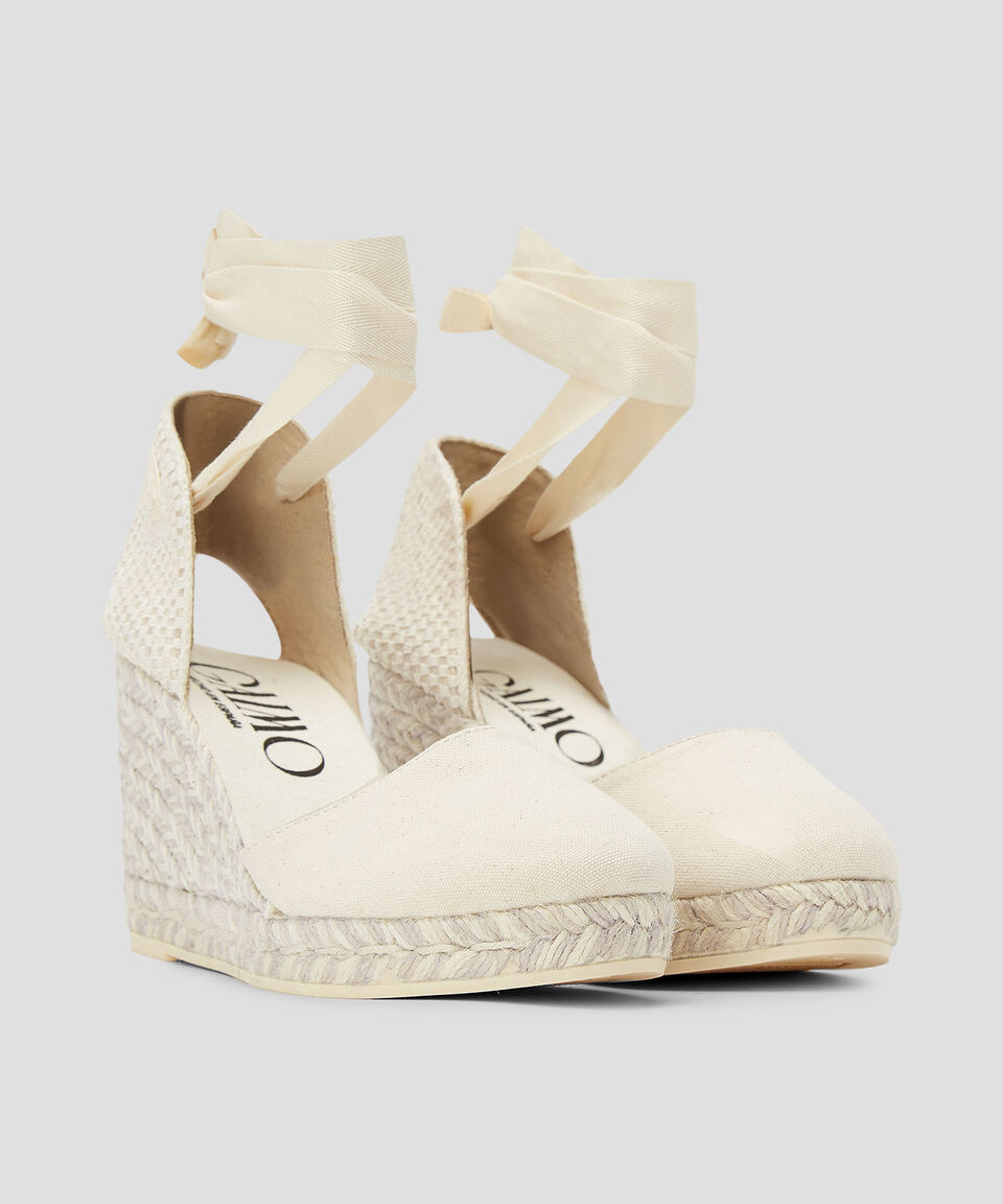 Gaimo Alpargatas Colin Con Tacón Alto De Cuña Mujer