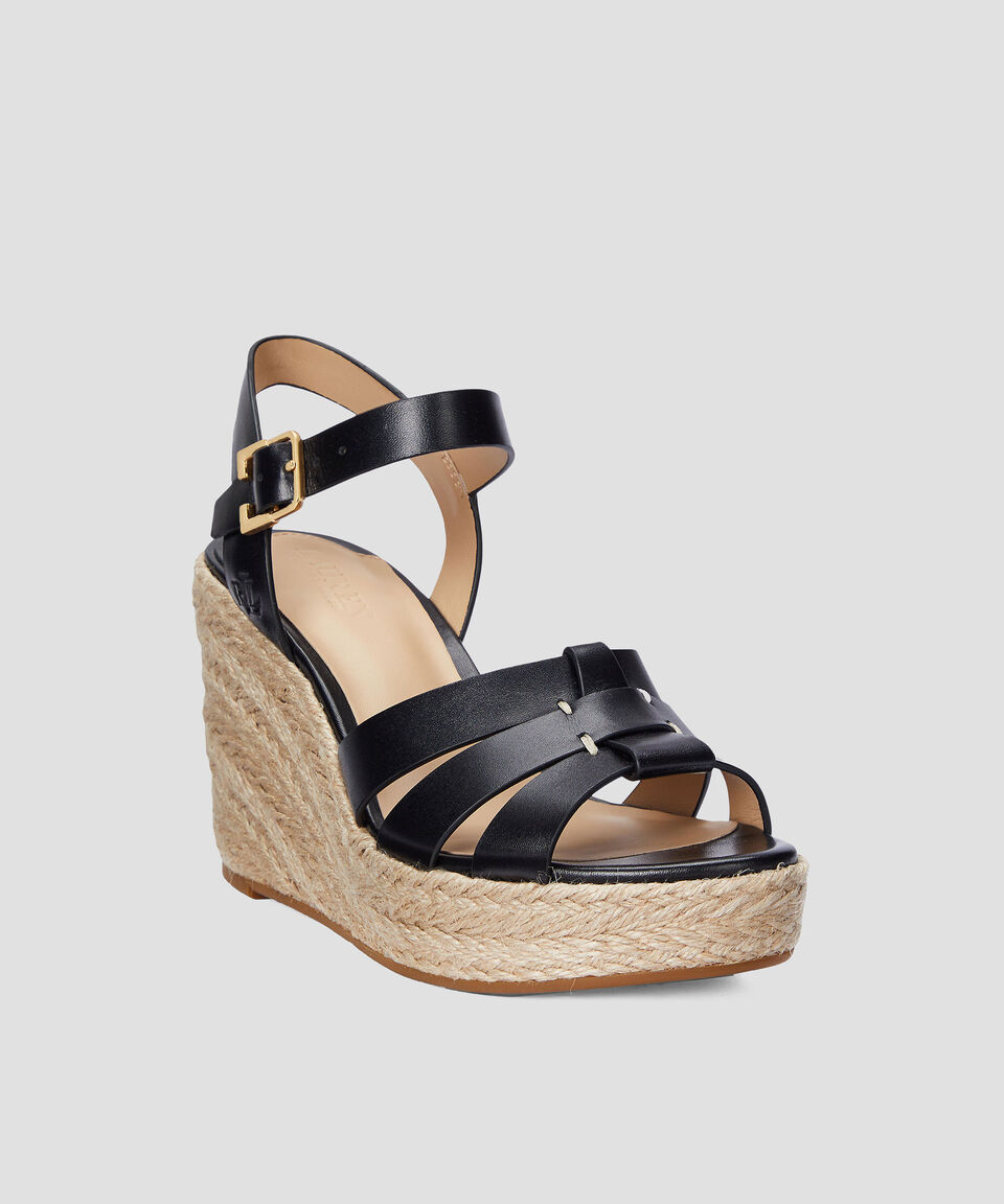 Lauren Alpargatas Soffia Con Tacón Alto De Cuña Mujer