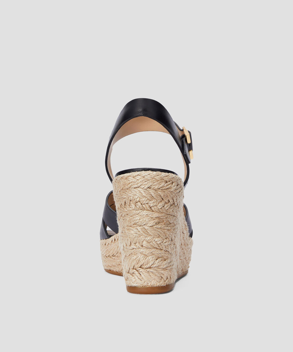 Lauren Alpargatas Soffia Con Tacón Alto De Cuña Mujer