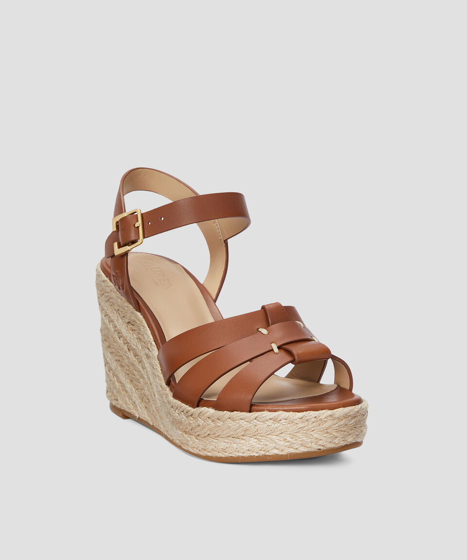 Lauren Alpargatas Soffia Con Tacón Alto De Cuña Mujer