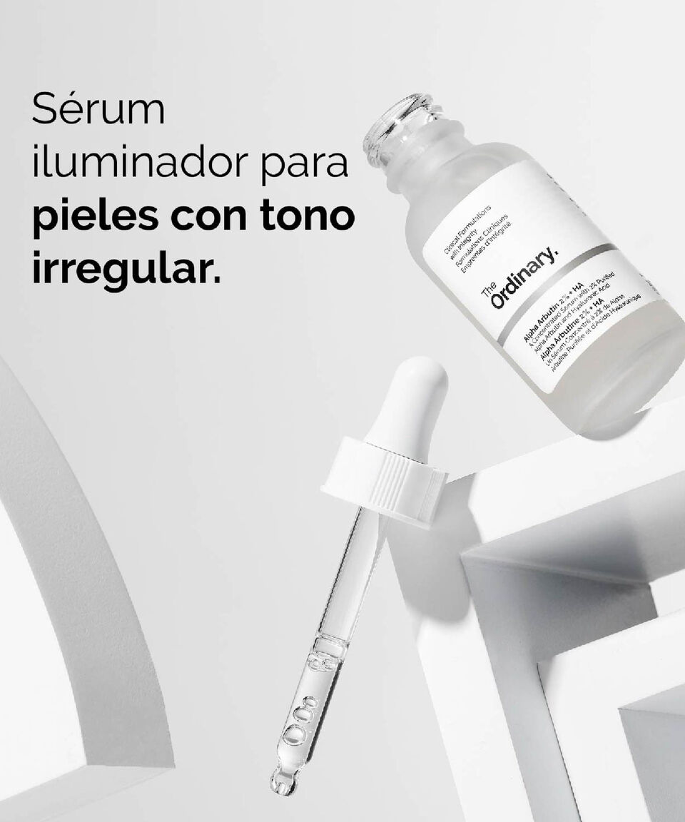 The Ordinary Alpha Arbutin 2% + HA Concentrated Serum (Suero Para Signos De Envejecimiento)
