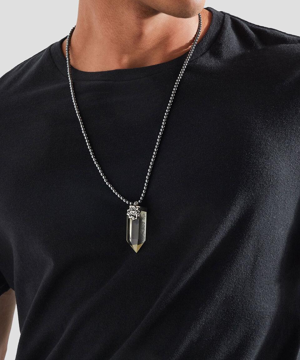 Altezza Rock Dije Punta De Cuarzo Limón Hombre