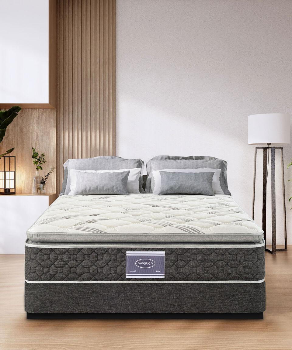 América Set De Colchón Y Box Elite Matrimonial