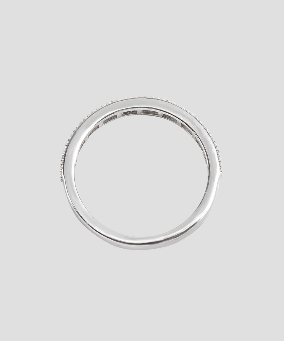 Eternity Anillo Churumbela En Oro Blanco De 14 Kts Mujer