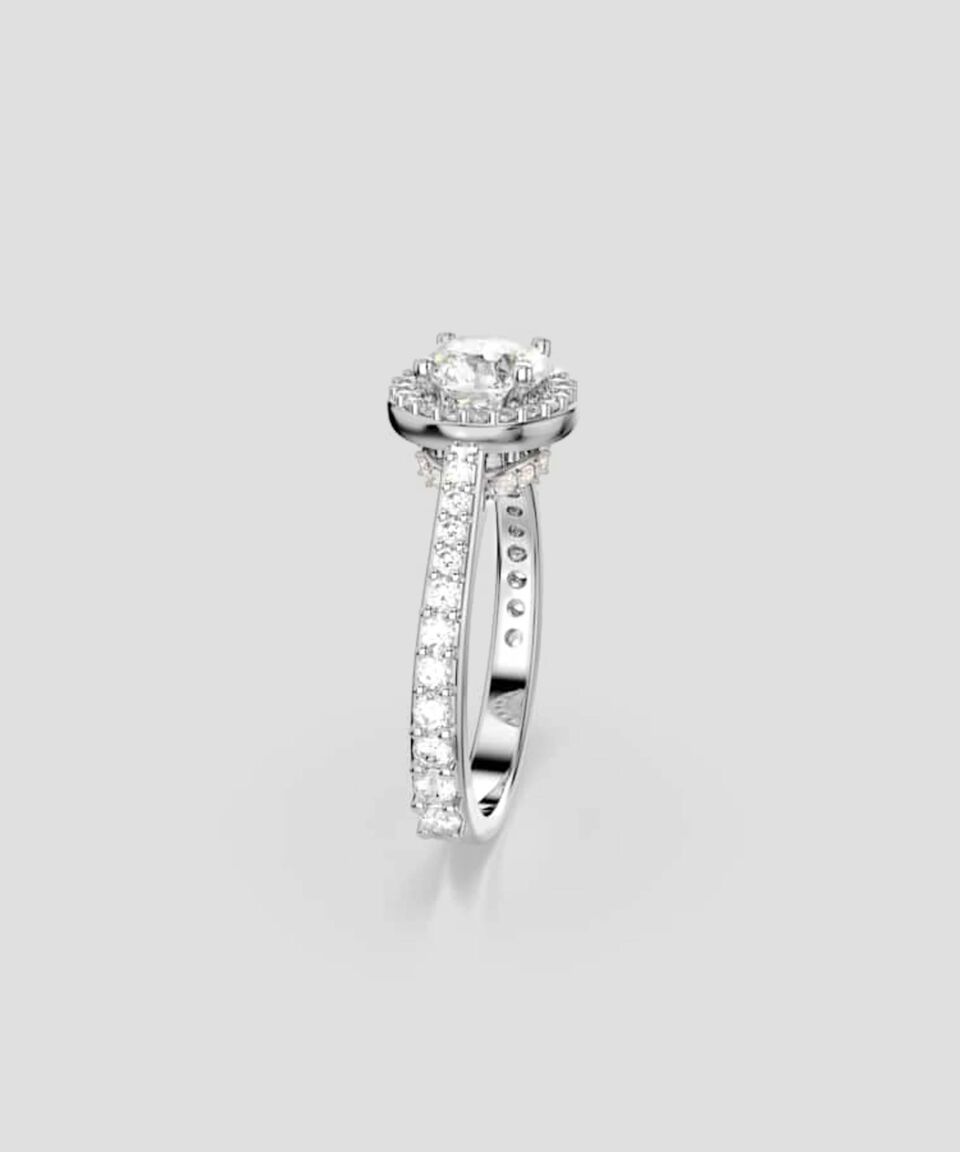 Swarovski Anillo De Cóctel Una Angelic Con Cristales Unisex