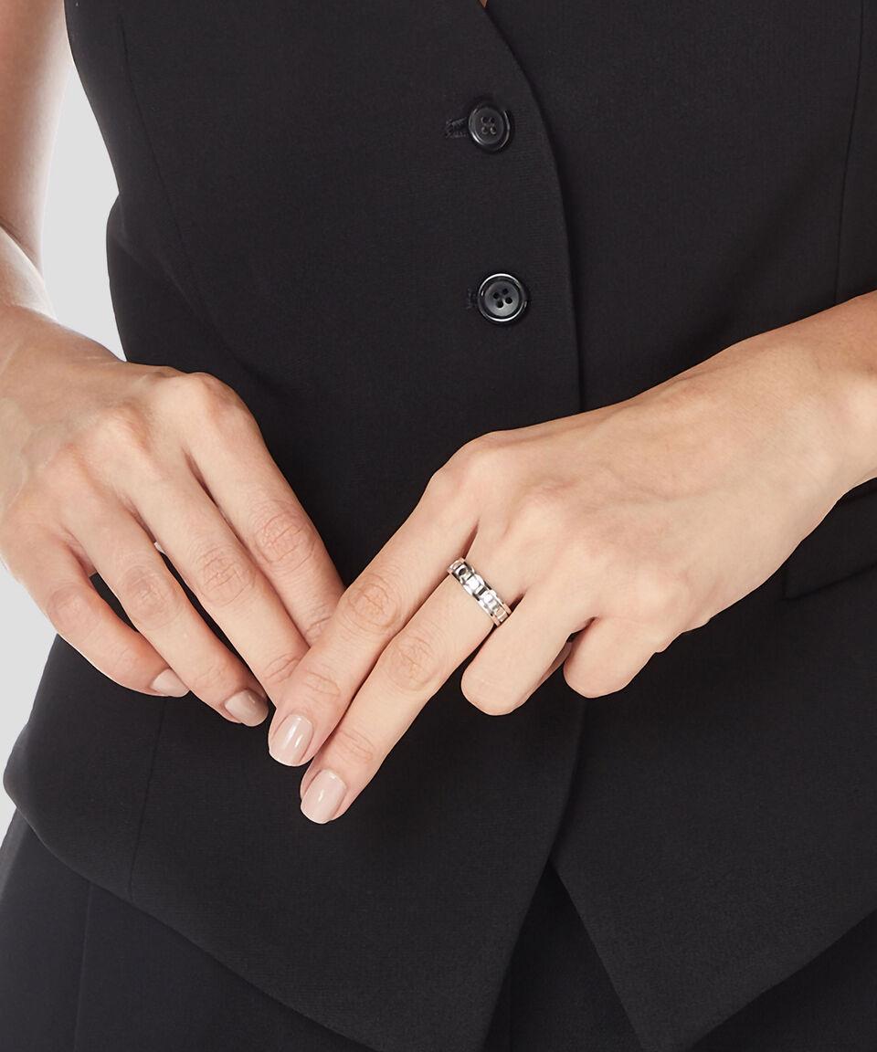 Damiani Anillo En Oro Blanco De 18 Kilates Belle Epoque Reel Mujer