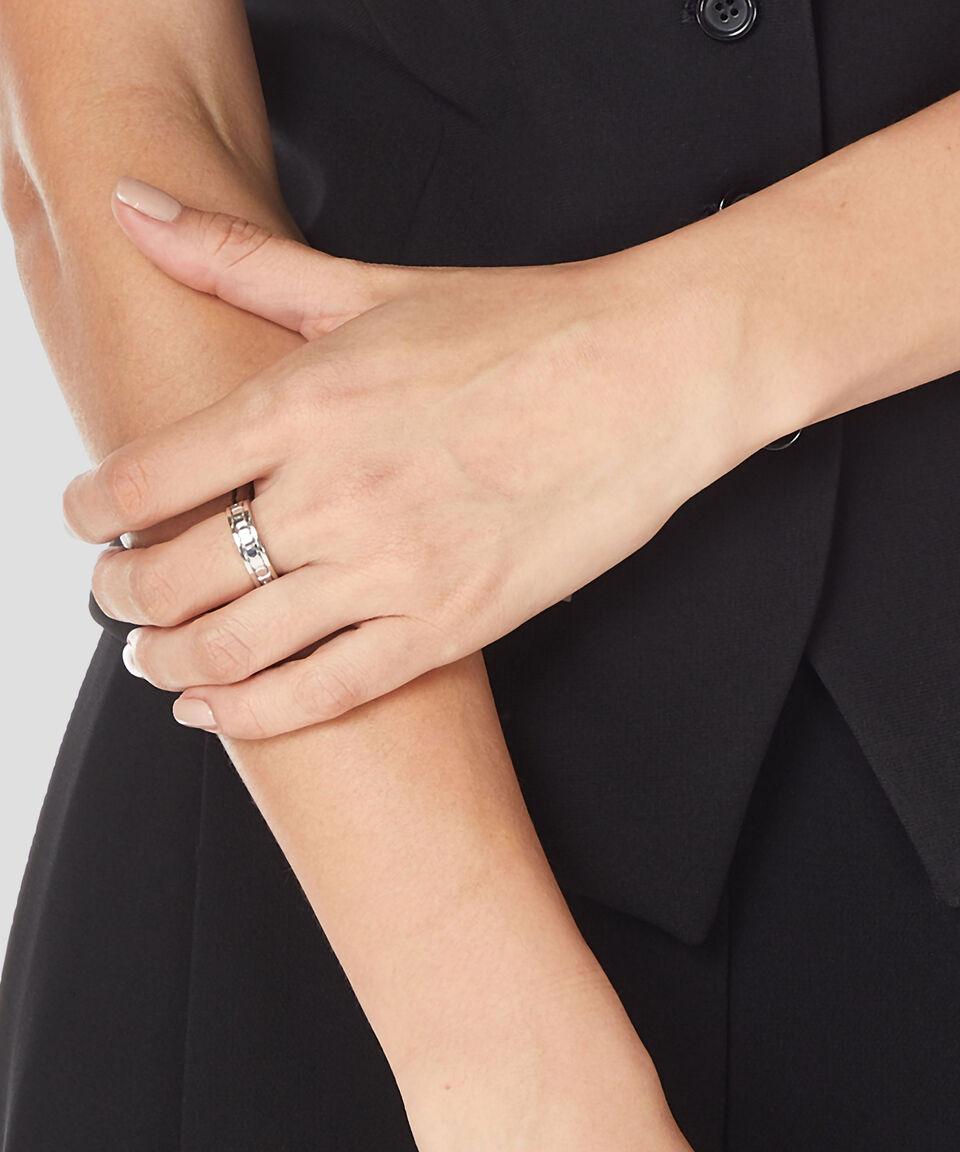 Damiani Anillo En Oro Blanco De 18 Kilates Belle Epoque Reel Mujer