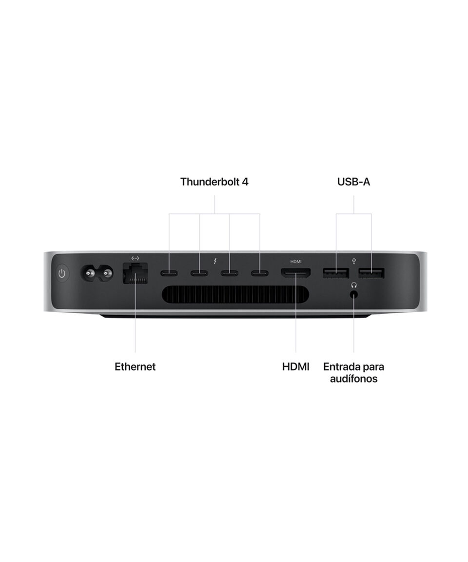 Apple Mac Mini Chip M2 Pro 512 GB SSD Plata