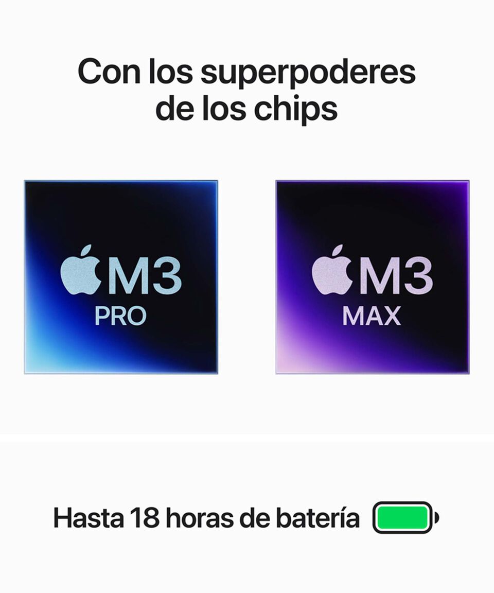 Apple MacBook Pro 14 2" M3 Pro RAM 18GB Plata