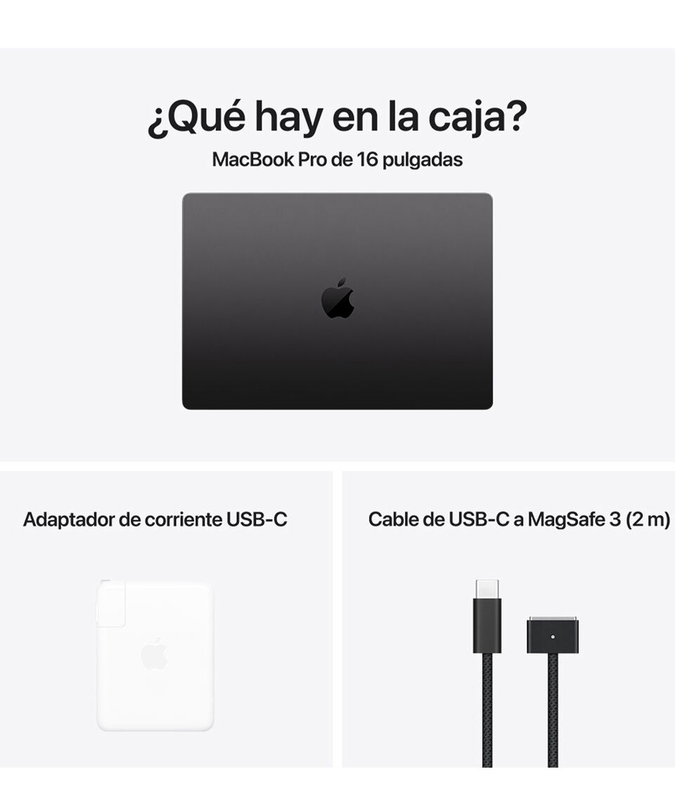 Apple Apple MacBook Pro 16" M4 CPU De 14 Núcleos GPU De 32 Núcleos RAM 36 GB SSD 1 TB