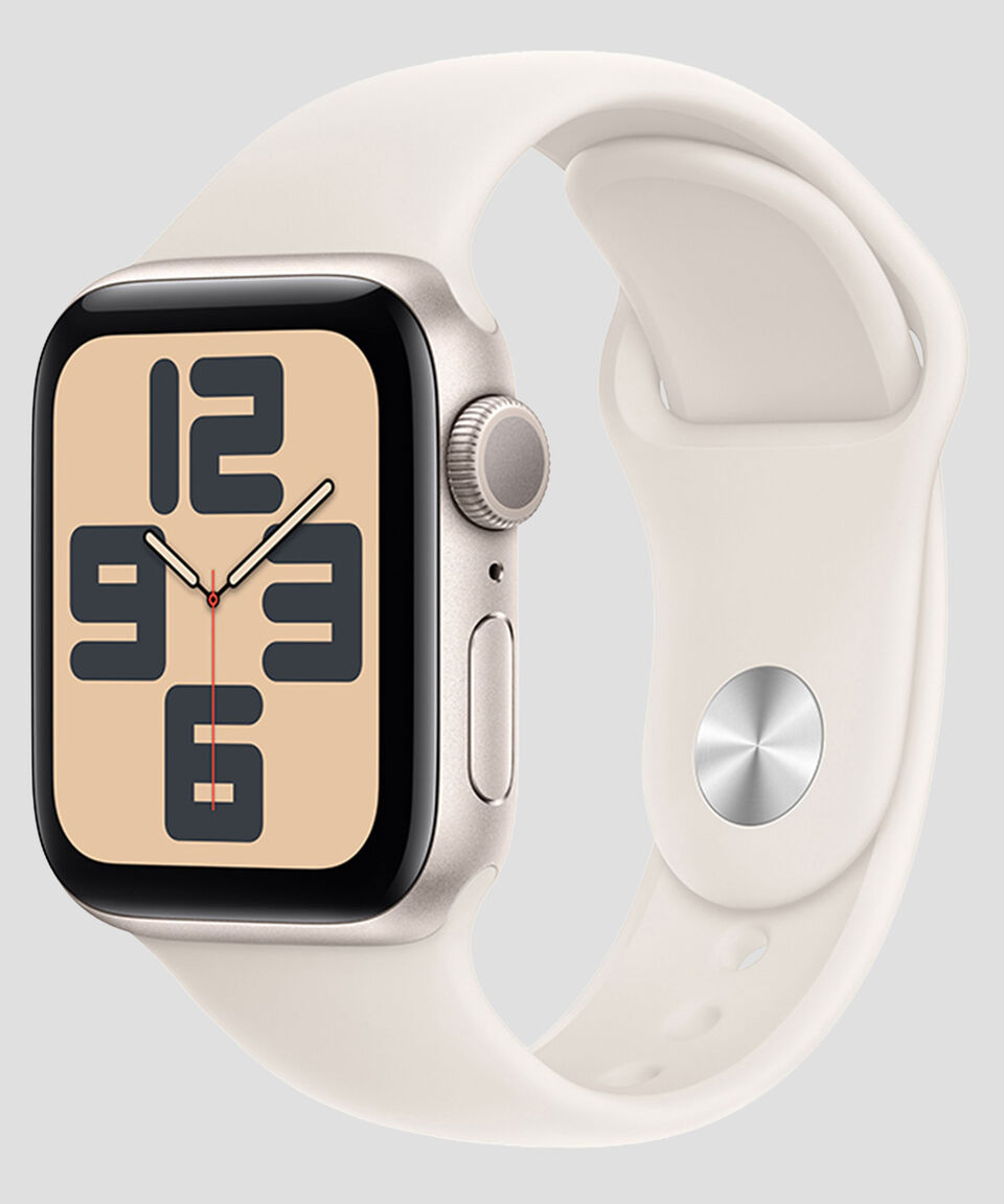 Apple Apple Watch SE GPS Caja De Aluminio Blanco Estelar 40 Mm Correa Deportiva Blanco Estelar