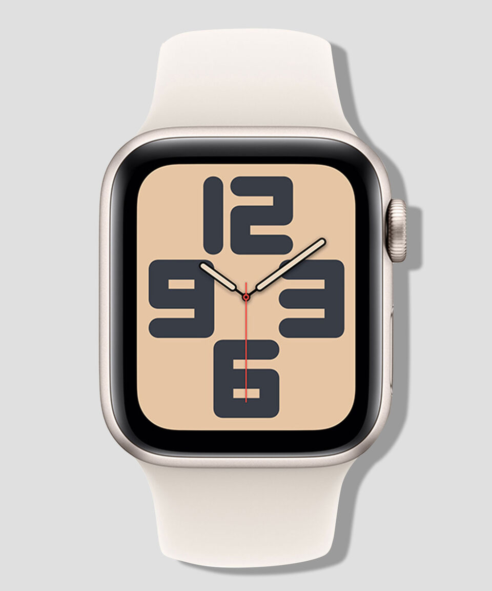 Apple Apple Watch SE GPS Caja de aluminio blanco estelar 40 mm Correa deportiva blanco estelar