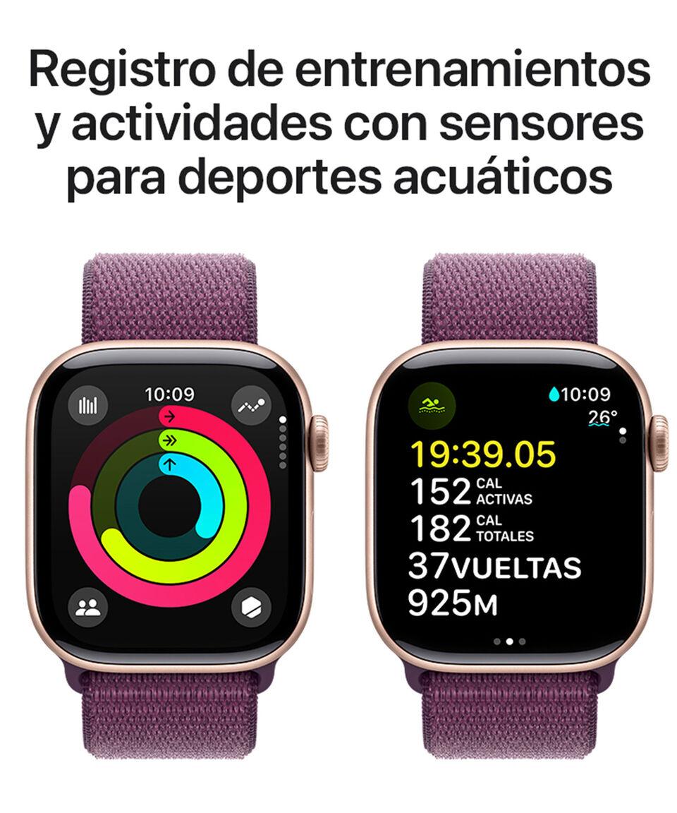 Apple Apple Watch Series 10 GPS Caja De Aluminio Color Oro Rosa De 42 Mm Correa Loop Deportiva Color Ciruela