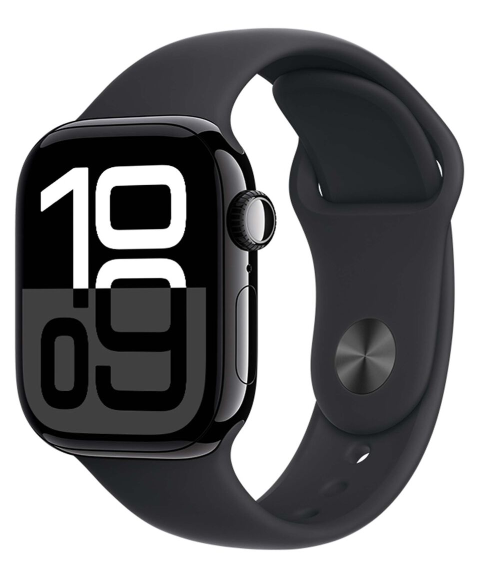 Apple Apple Watch Series 10 GPS Caja De Aluminio Negro Azabache De 42 Mm Correa Deportiva Negra - S-M