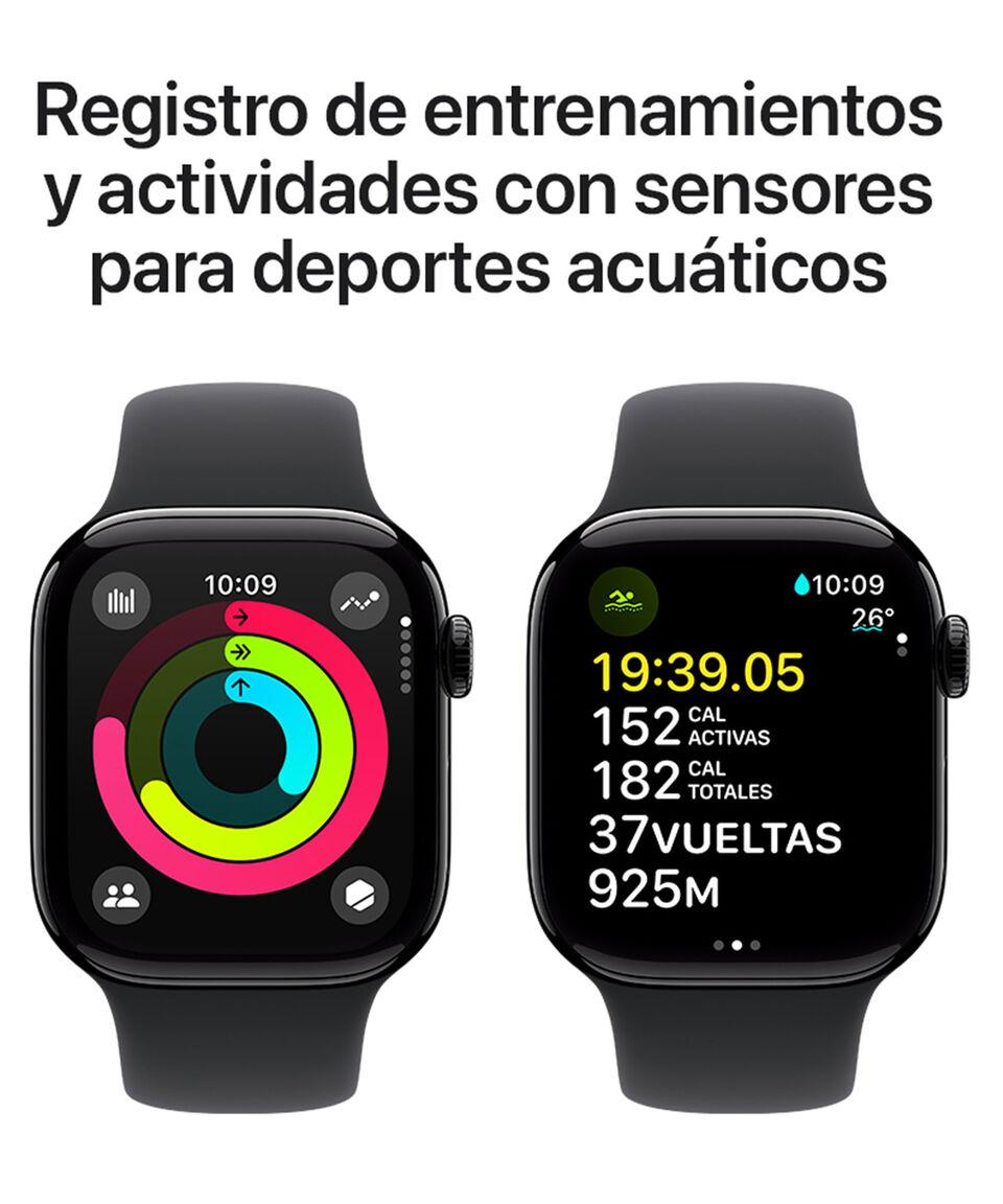 Apple Apple Watch Series 10 GPS Caja De Aluminio Negro Azabache De 42 Mm Correa Deportiva Negra - S-M