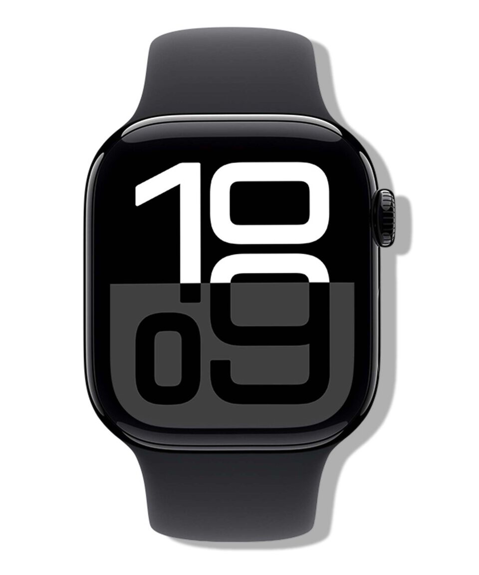 Apple Apple Watch Series 10 GPS Caja De Aluminio Negro Azabache De 42 Mm Correa Deportiva Negra - S-M