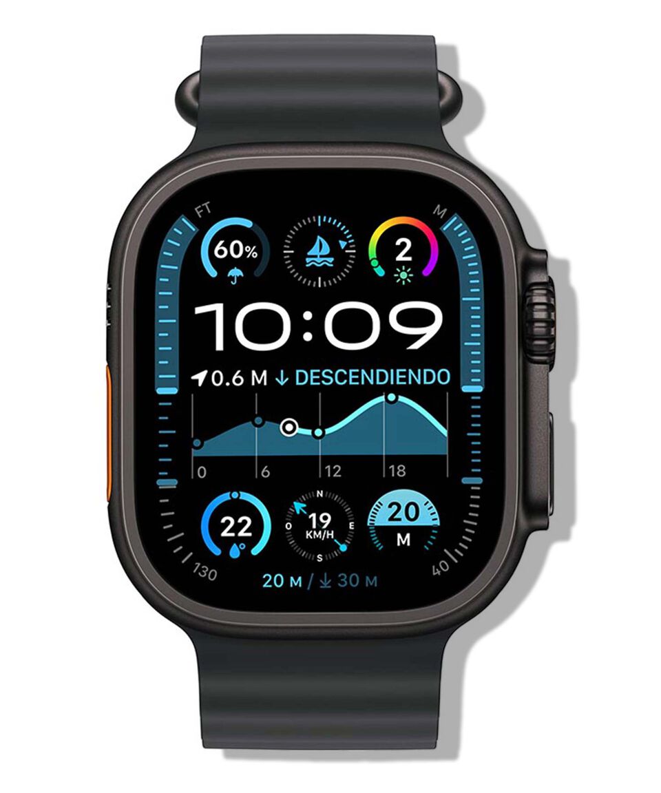 Apple Apple Watch Ultra 2 GPS + Cellular Caja de titanio negro de 49 mm Correa Ocean negra