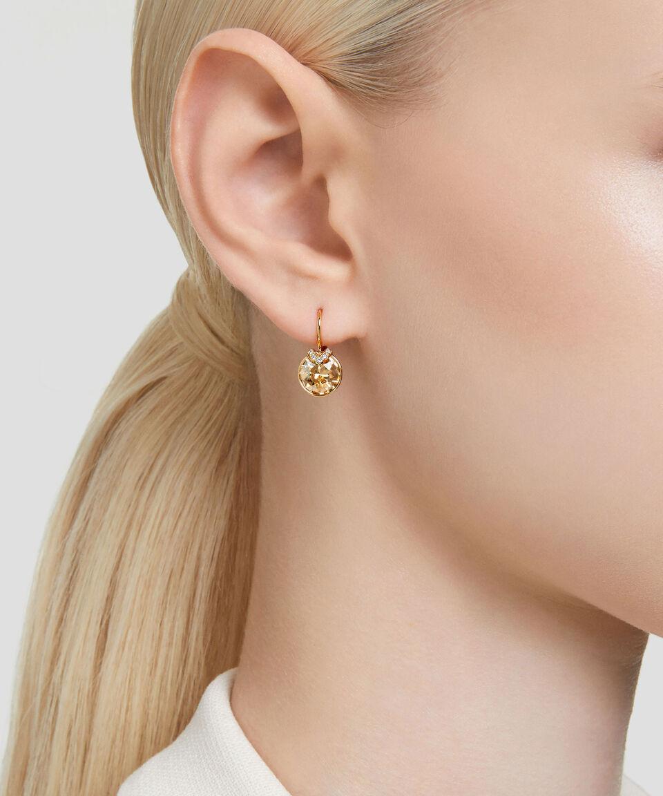 Swarovski Aretes De Forma Circular Con Cristales Bella V Mujer
