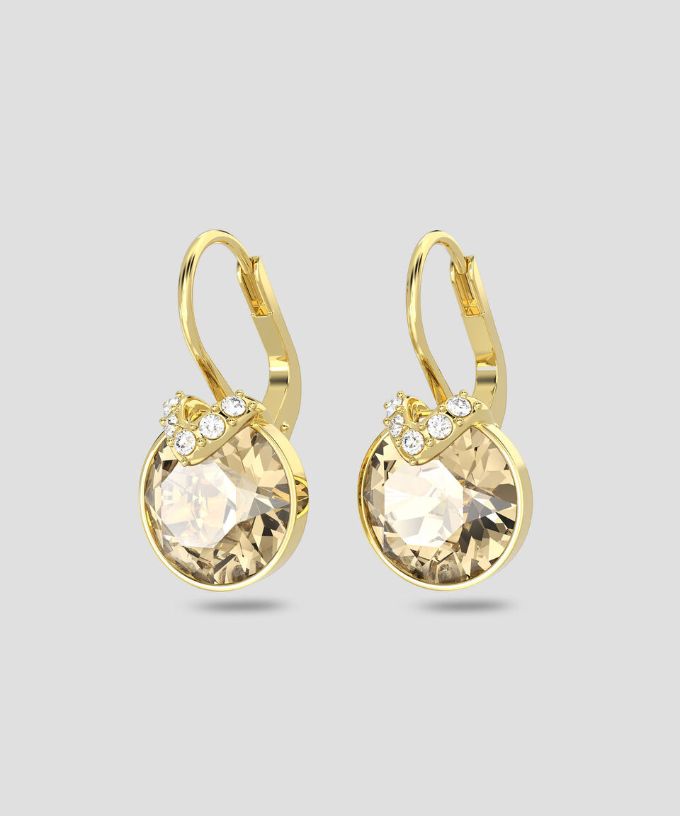 Swarovski Aretes De Forma Circular Con Cristales Bella V Mujer
