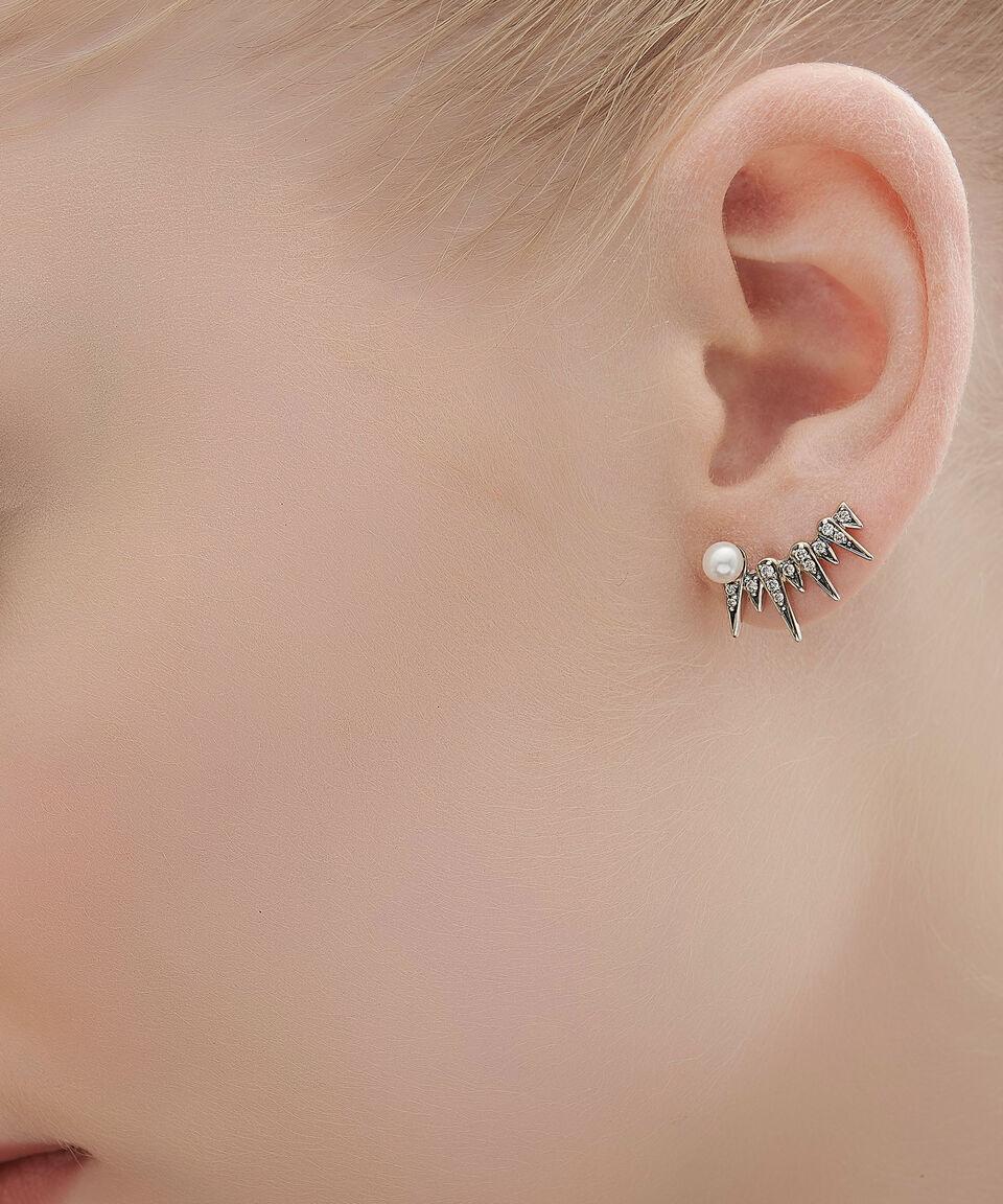 HStern Aretes En Oro De 18 Kilates Con Perla Y Diamantes Pearls Of Genesis Mujer