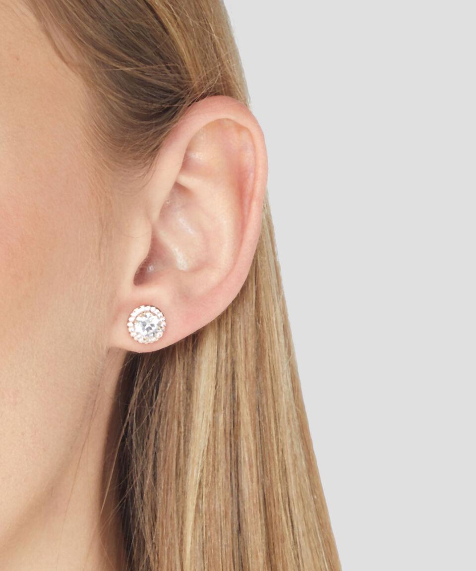 Swarovski Aretes Redondos Con Cristales Constella Mujer