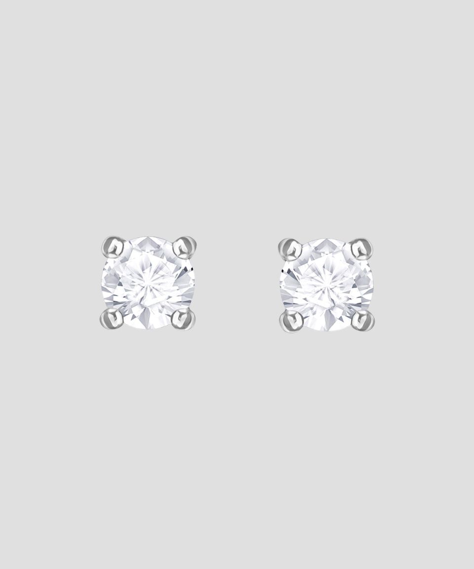 Swarovski Aretes tipo broquel con cristal Attract Mujer