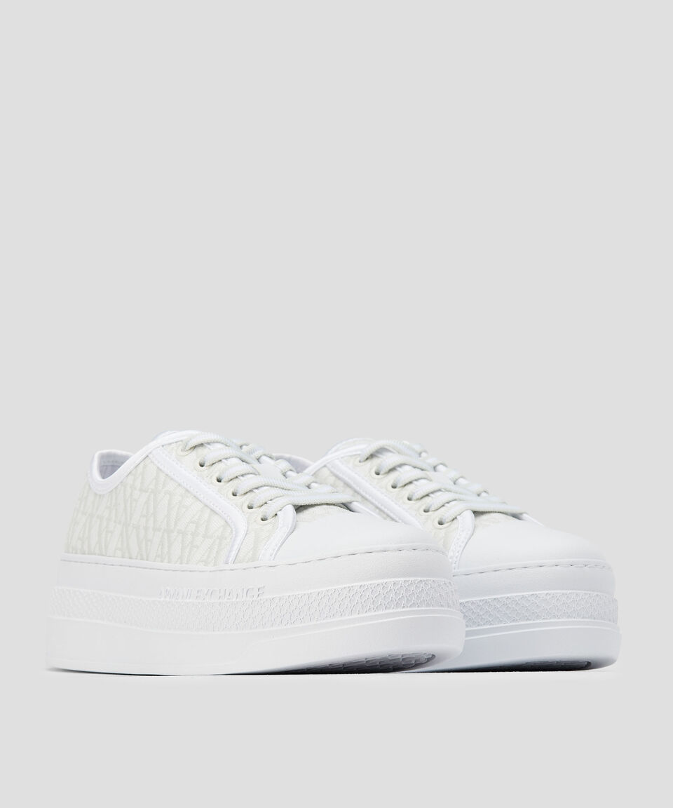 Armani Exchange Tenis Casuales Monogram Mujer