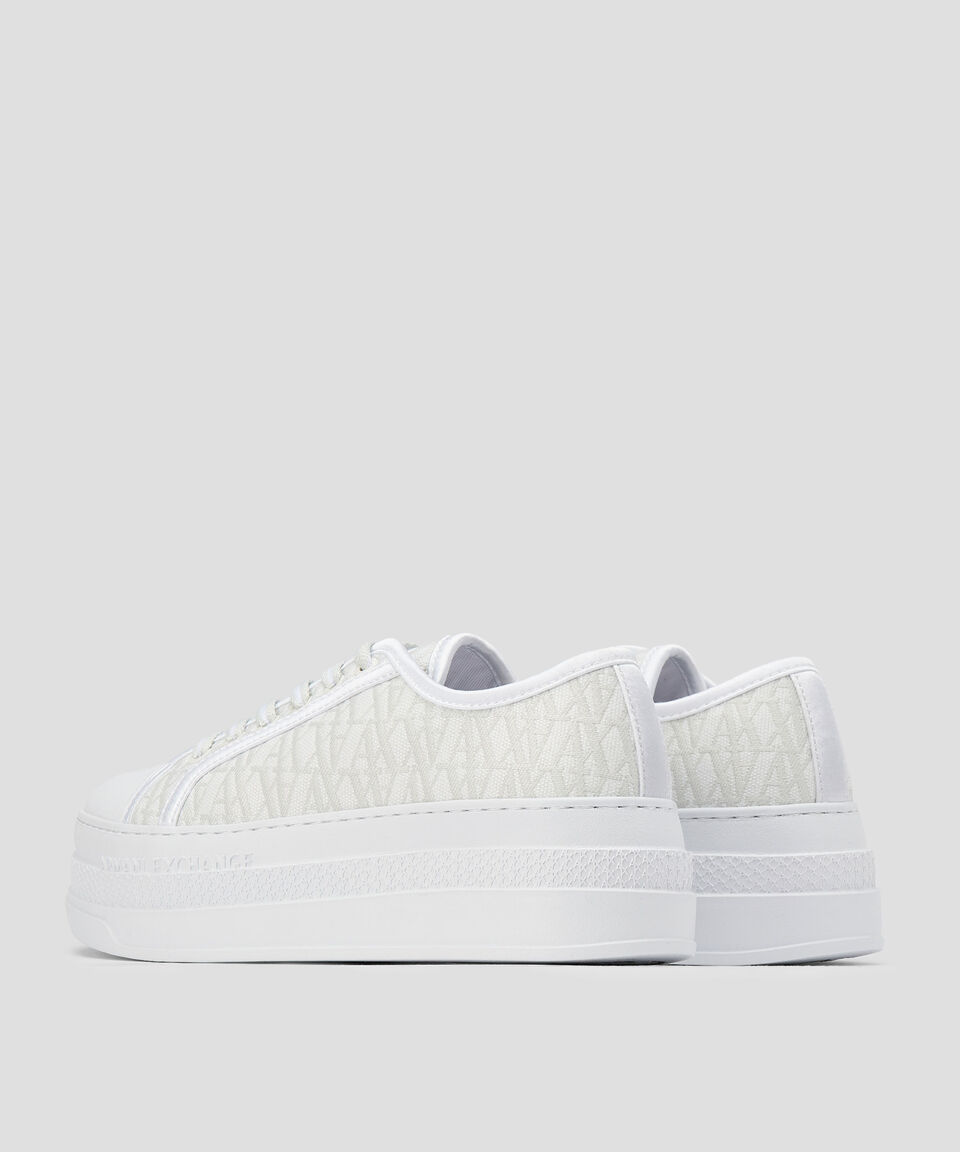 Armani Exchange Tenis Casuales Monogram Mujer