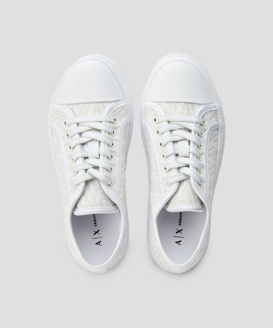 Armani Exchange Tenis Casuales Monogram Mujer
