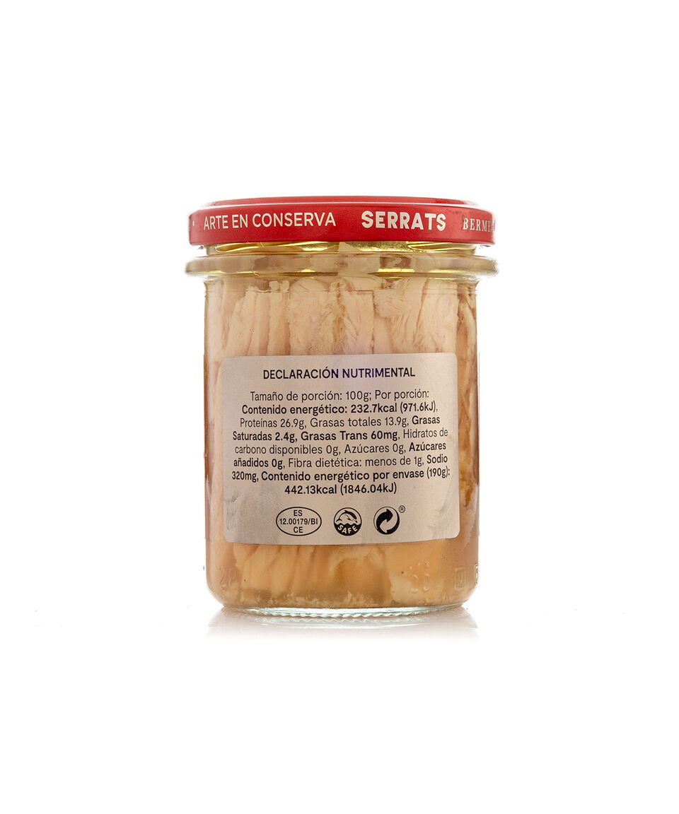 Serrats Atún Blanco En Sólido En Aceite De Oliva 190 Gr