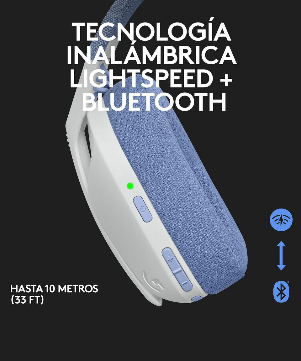 Logitech Audífonos Gaming Inalámbricos Bluetooth G435 Blanco