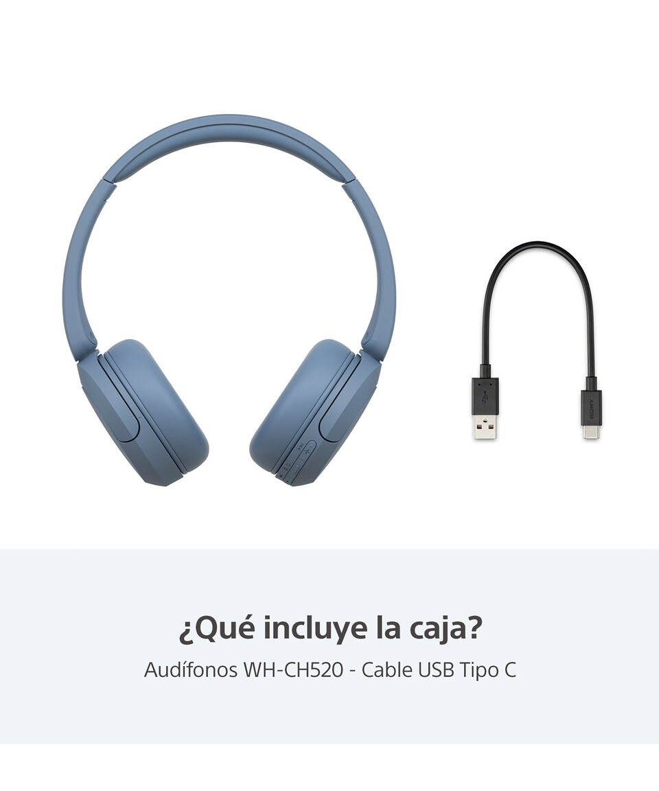 Sony Audífonos Inalámbricos Bluetooth WH-CH520 Azules