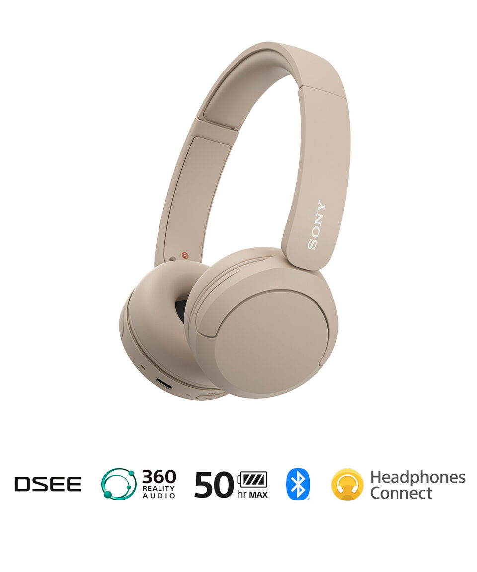 Sony Audífonos Inalámbricos Bluetooth WH-CH520 Beige