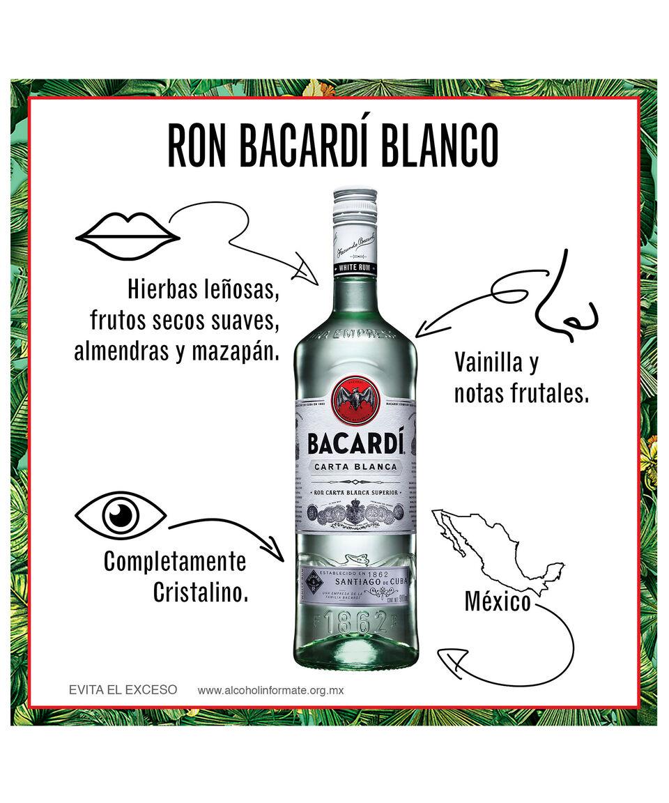 Bacardí Ron Blanco Carta Blanca 980 Ml